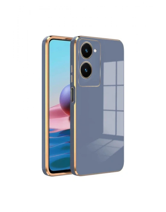 Newface Vivo Y18 Kılıf Volet Silikon - Mavi