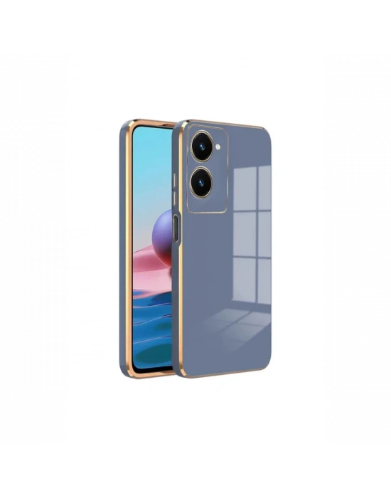 Newface Vivo Y18 Kılıf Volet Silikon - Mavi