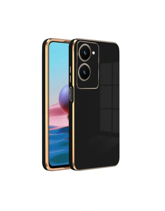 Newface Vivo Y18 Kılıf Volet Silikon - Siyah