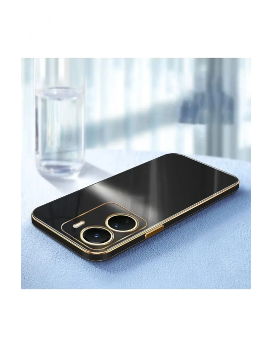 Newface Vivo Y18 Kılıf Volet Silikon - Siyah