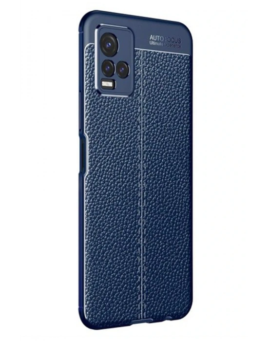 Newface Vivo Y21S Kılıf Auto Focus Kapak - Lacivert