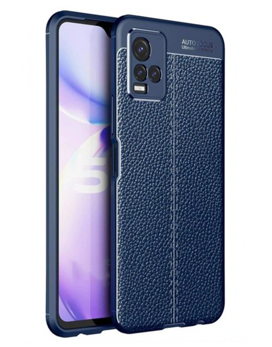 Newface Vivo Y21S Kılıf Auto Focus Kapak - Lacivert