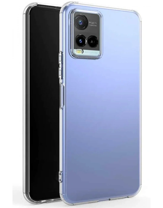 Newface Vivo Y21S Kılıf Lüx Şeffaf Silikon