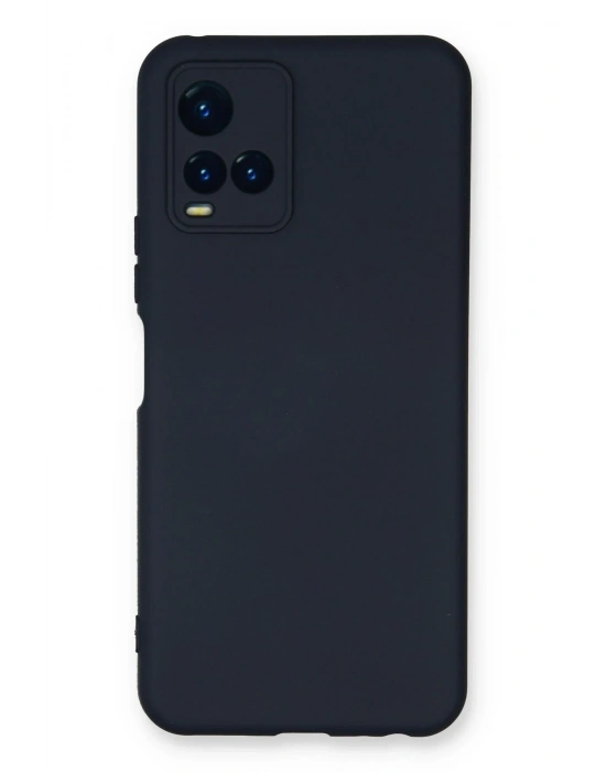 Newface Vivo Y21S Kılıf Nano içi Kadife Silikon - Lacivert