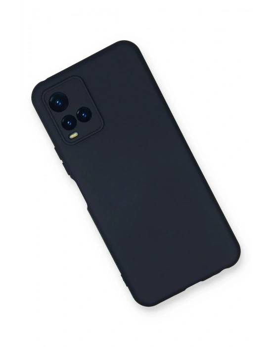 Newface Vivo Y21S Kılıf Nano içi Kadife Silikon - Lacivert