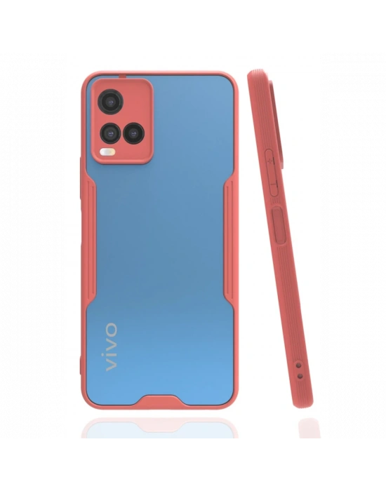 Newface Vivo Y21S Kılıf Platin Silikon - Pembe