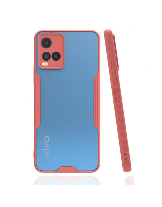 Newface Vivo Y21S Kılıf Platin Silikon - Pembe
