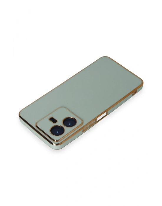 Newface Vivo Y22 2022 Kılıf Volet Silikon - Açık Yeşil