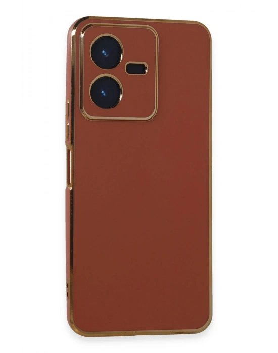 Newface Vivo Y22 2022 Kılıf Volet Silikon - Kırmızı