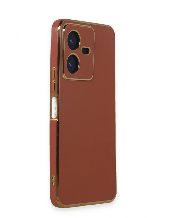 Newface Vivo Y22 2022 Kılıf Volet Silikon - Kırmızı