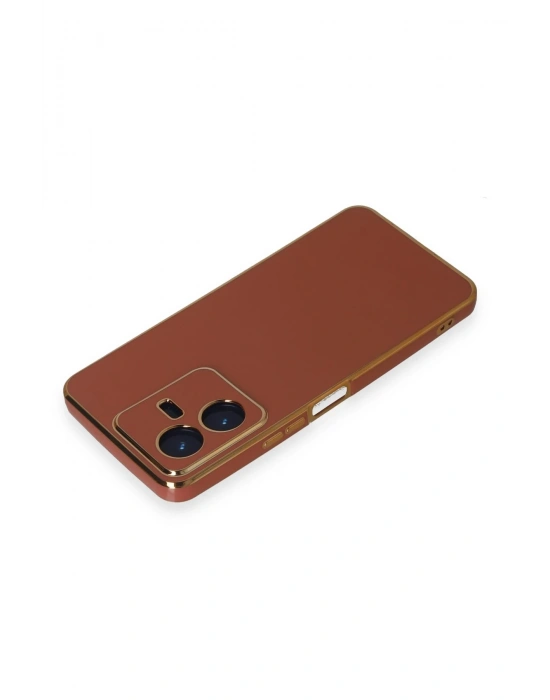 Newface Vivo Y22 2022 Kılıf Volet Silikon - Kırmızı