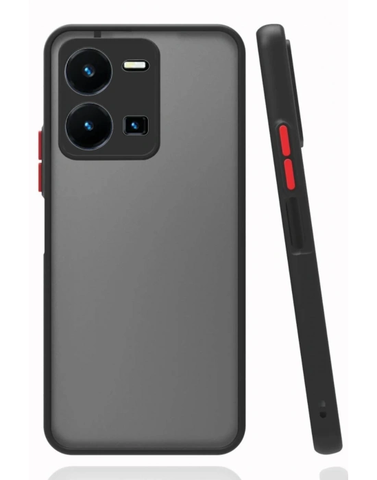 Newface Vivo Y22S Kılıf Montreal Silikon Kapak - Siyah