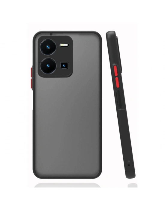 Newface Vivo Y22S Kılıf Montreal Silikon Kapak - Siyah