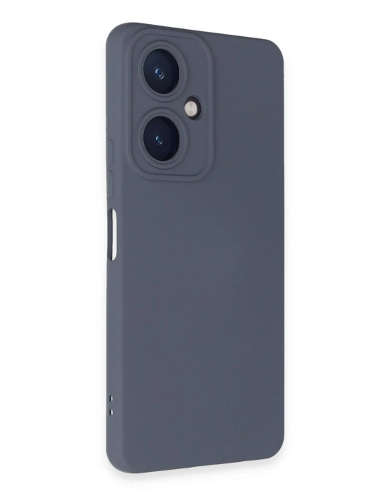 Newface Vivo Y27 Kılıf Nano içi Kadife Silikon - Gri