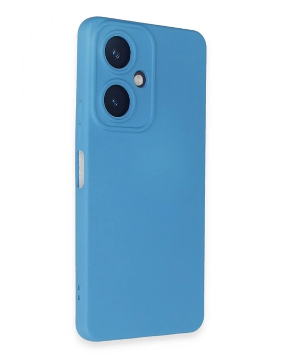 Newface Vivo Y27 Kılıf Nano içi Kadife Silikon - Mavi