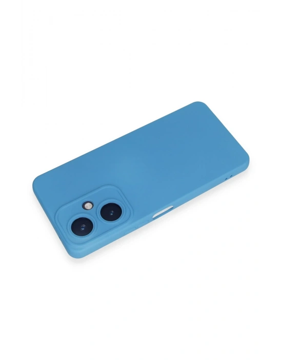 Newface Vivo Y27 Kılıf Nano içi Kadife Silikon - Mavi