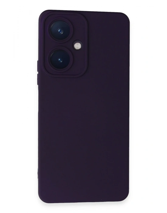 Newface Vivo Y27 Kılıf Nano içi Kadife Silikon - Mor