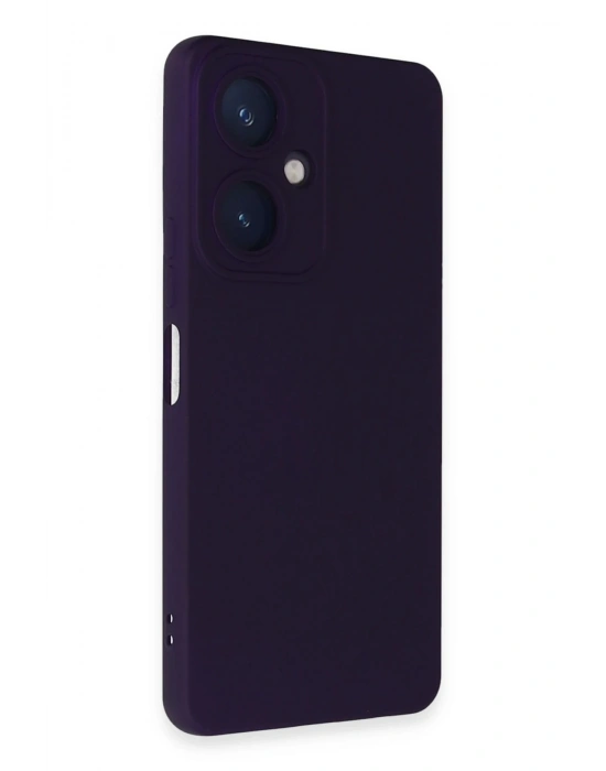 Newface Vivo Y27 Kılıf Nano içi Kadife Silikon - Mor