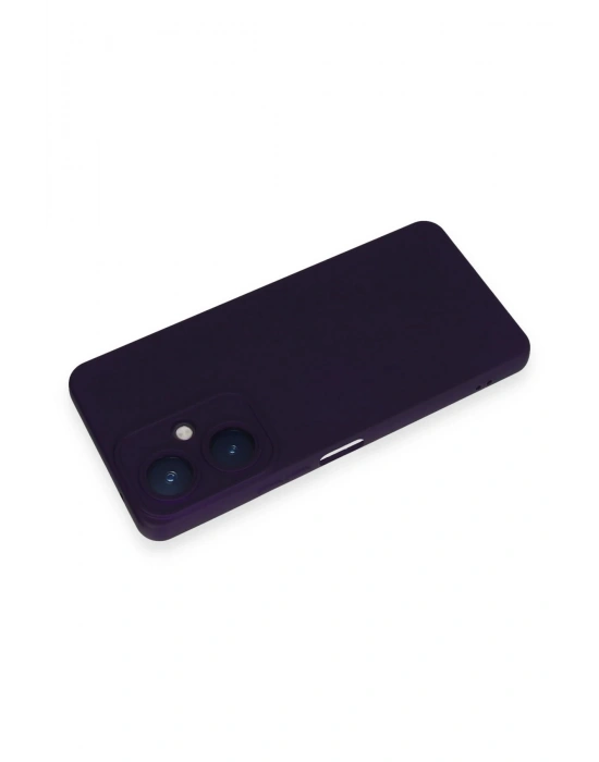 Newface Vivo Y27 Kılıf Nano içi Kadife Silikon - Mor