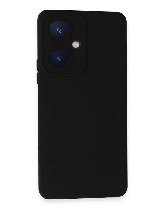 Newface Vivo Y27 Kılıf Nano içi Kadife Silikon - Siyah