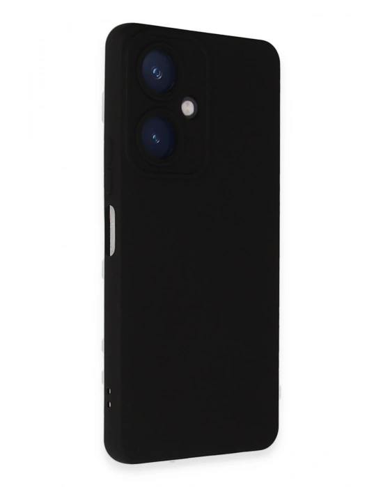 Newface Vivo Y27 Kılıf Nano içi Kadife Silikon - Siyah
