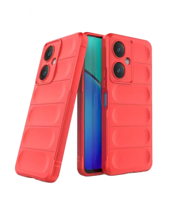 Newface Vivo Y27 Kılıf Optimum Silikon - Kırmızı