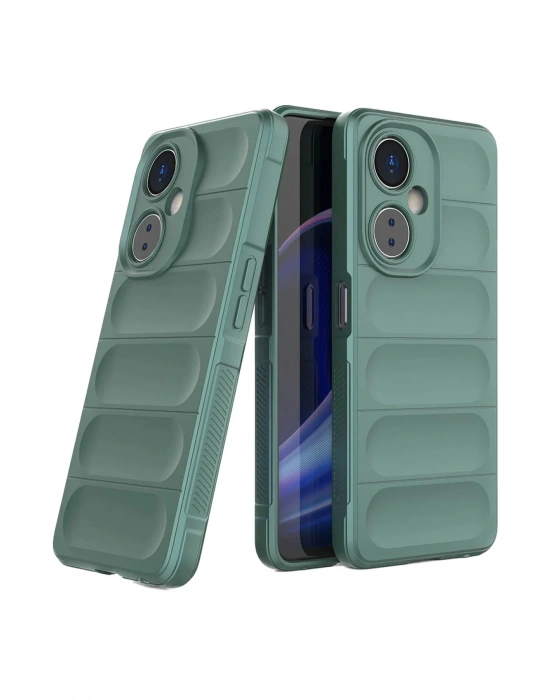 Newface Vivo Y27 Kılıf Optimum Silikon - Koyu Yeşil