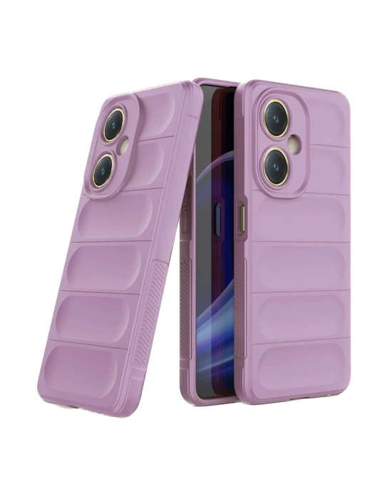 Newface Vivo Y27 Kılıf Optimum Silikon - Mor