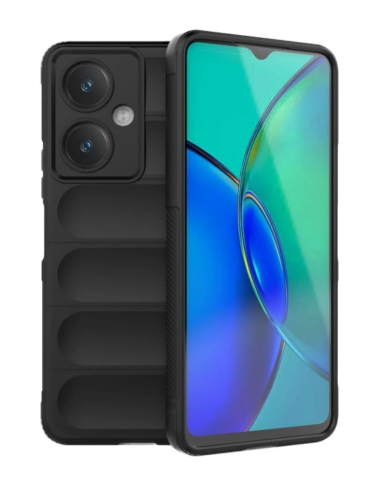 Newface Vivo Y27 Kılıf Optimum Silikon - Siyah