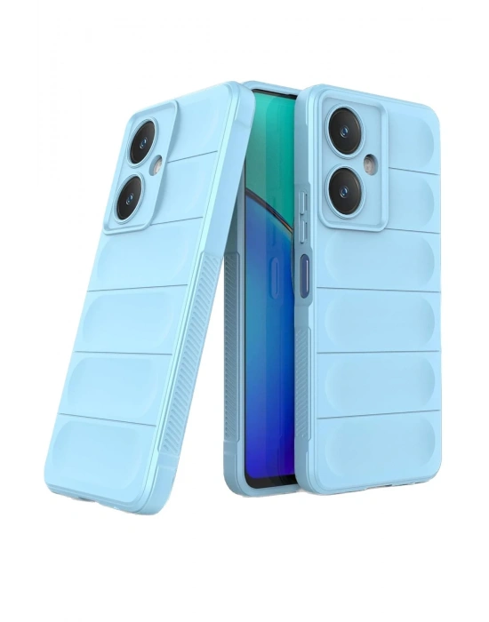 Newface Vivo Y27 Kılıf Optimum Silikon - Sky Blue