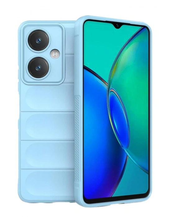 Newface Vivo Y27 Kılıf Optimum Silikon - Sky Blue