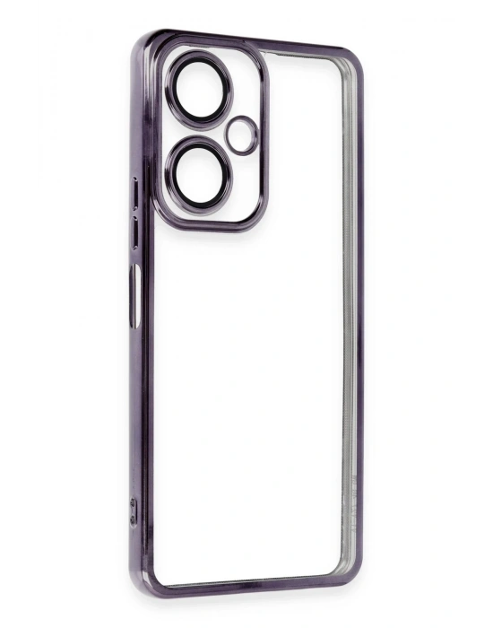 Newface Vivo Y27 Kılıf Razer Lensli Silikon - Mor