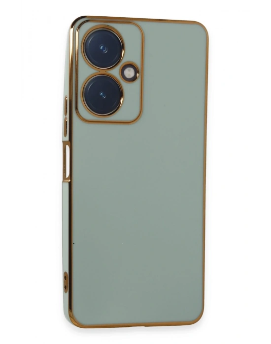 Newface Vivo Y27 Kılıf Volet Silikon - Açık Yeşil