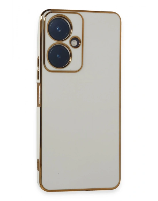 Newface Vivo Y27 Kılıf Volet Silikon - Beyaz