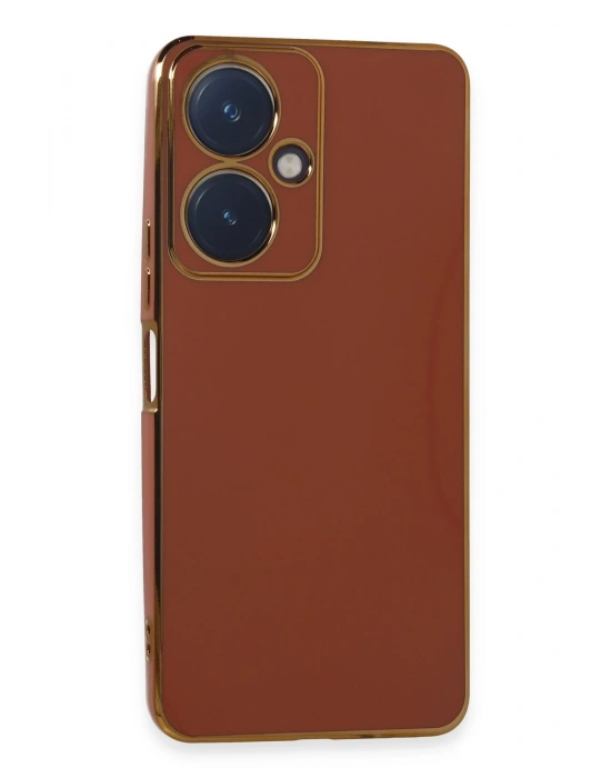 Newface Vivo Y27 Kılıf Volet Silikon - Kırmızı