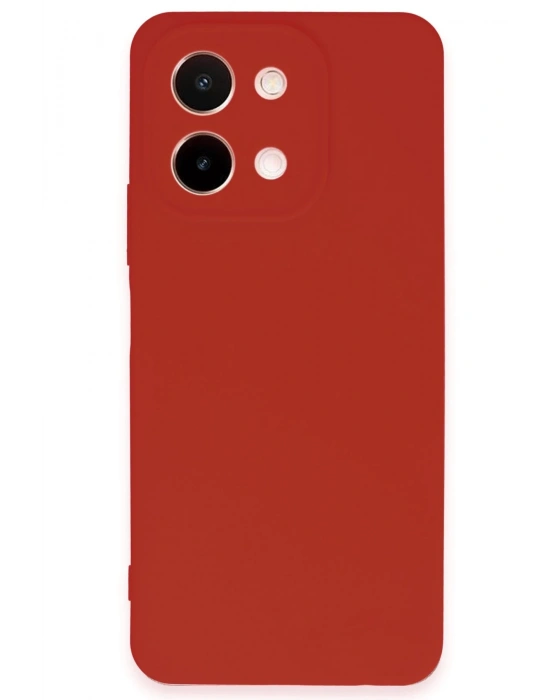 Newface Vivo Y28 Kılıf First Silikon - Kırmızı