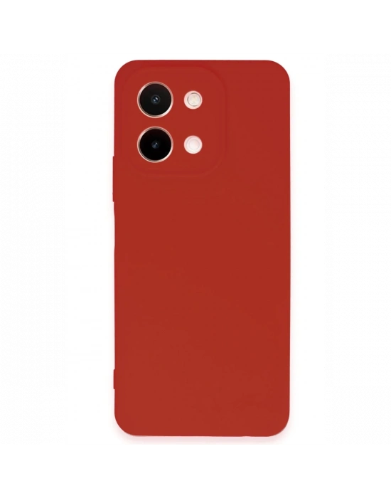 Newface Vivo Y28 Kılıf First Silikon - Kırmızı