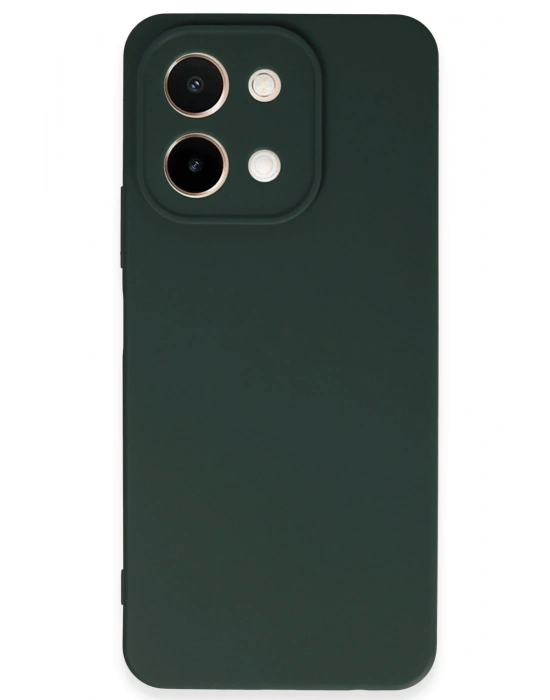 Newface Vivo Y28 Kılıf First Silikon - Koyu Yeşil