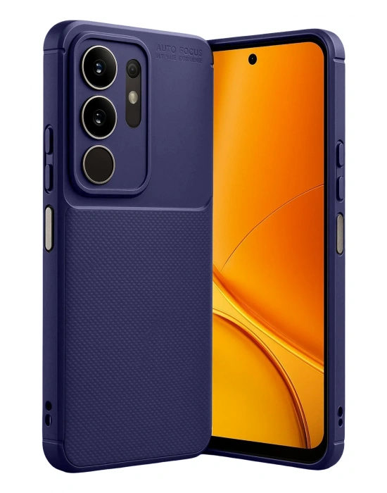 Newface Vivo Y29 4G Auto Focus Karbon Kapak - Lacivert