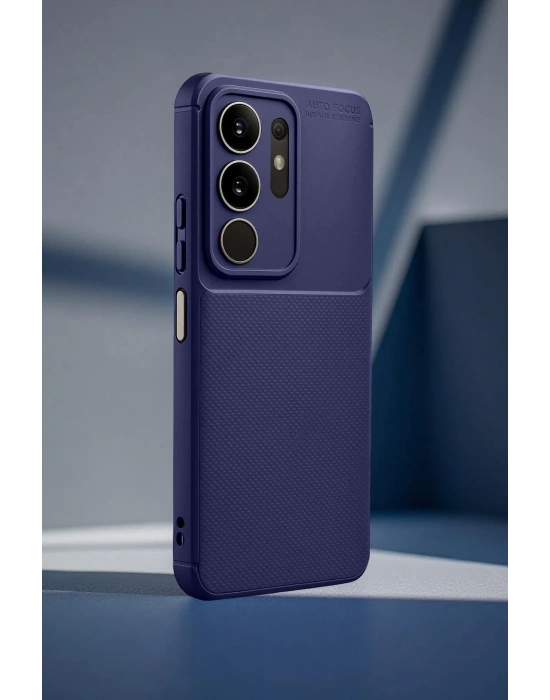 Newface Vivo Y29 4G Auto Focus Karbon Kapak - Lacivert