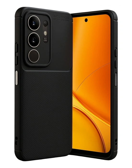 Newface Vivo Y29 4G Auto Focus Karbon Kapak - Siyah