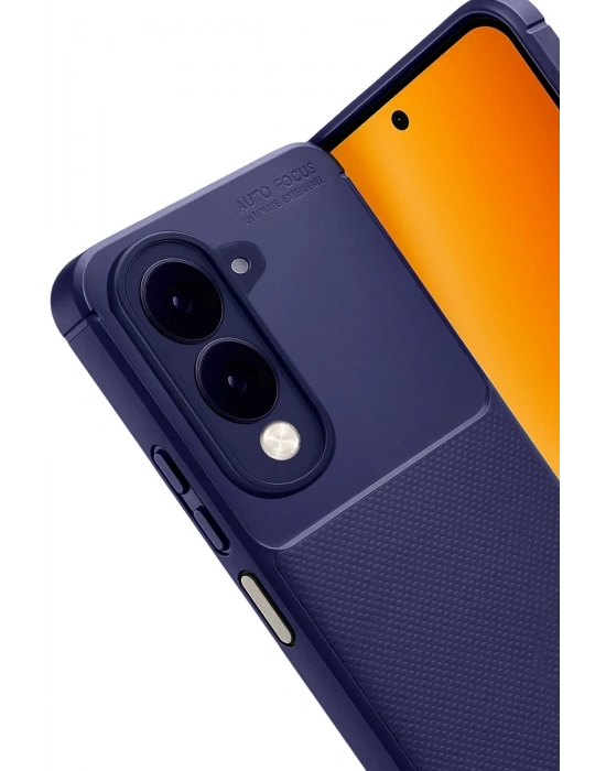 Newface Vivo Y29S Auto Focus Karbon Kapak - Lacivert