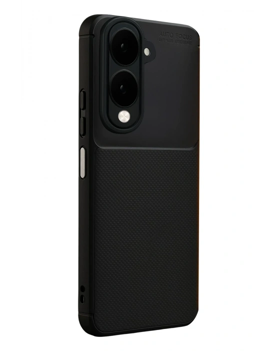 Newface Vivo Y29S Auto Focus Karbon Kapak - Siyah