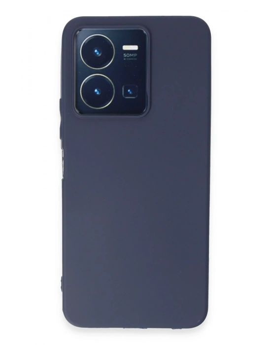 Newface Vivo Y35 Kılıf First Silikon - Lacivert