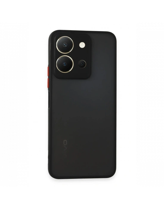 Newface Vivo Y36 Kılıf Montreal Silikon Kapak - Siyah