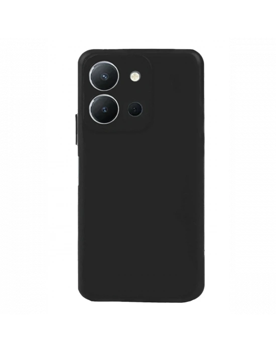 Newface Vivo Y36 Kılıf Nano içi Kadife Silikon - Siyah