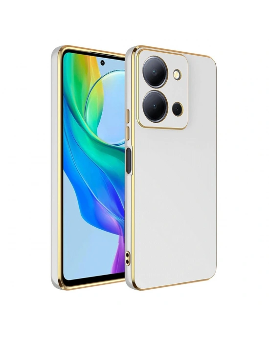 Newface Vivo Y36 Kılıf Volet Silikon - Beyaz