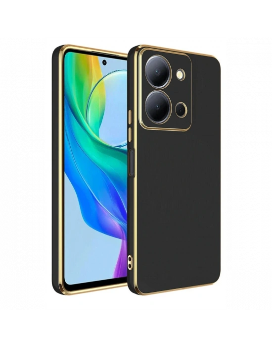 Newface Vivo Y36 Kılıf Volet Silikon - Siyah