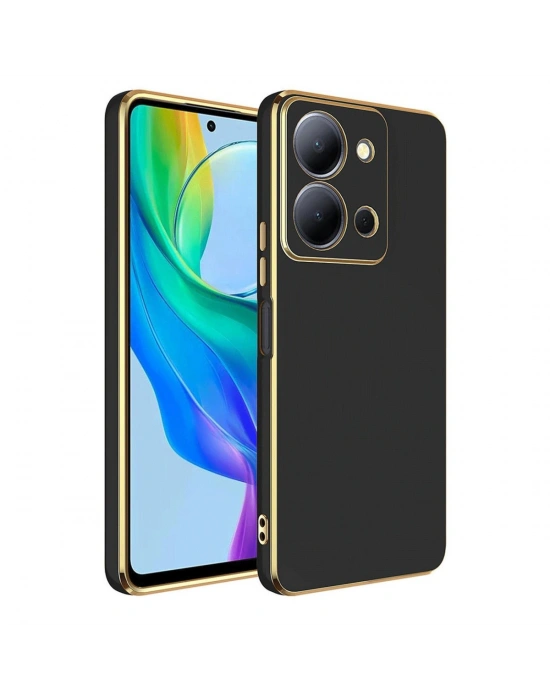 Newface Vivo Y36 Kılıf Volet Silikon - Siyah