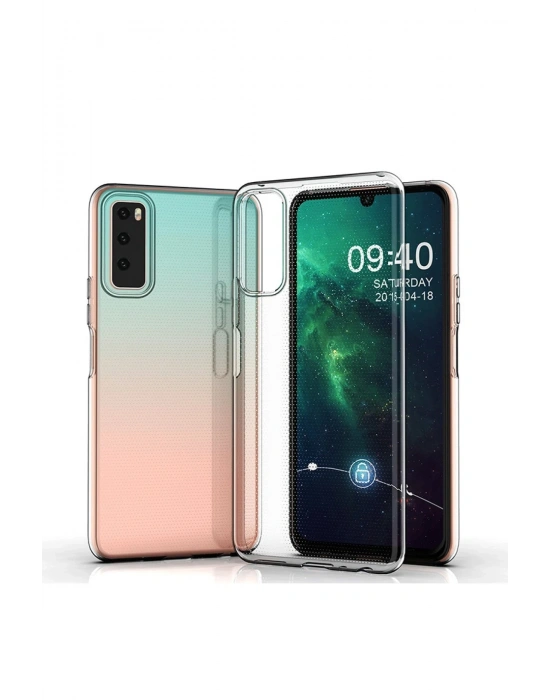 Newface Vivo Y53S Kılıf Lüx Şeffaf Silikon